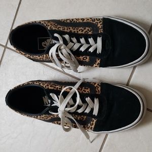 Womens cheetah vans 9